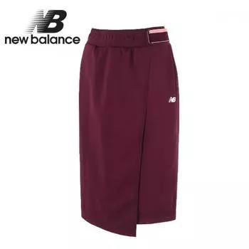 New Balance Женская длинная юбка бордового цвета 70