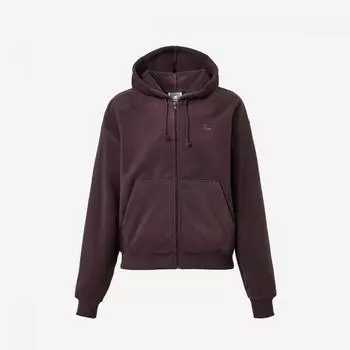 New Balance Женская флисовая толстовка с капюшоном на молнии nbmdebS012 75 Фиолетовый S