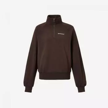 New Balance Женская толстовка S Signature Ft Half Zip Up Nbncebw832 22 Темно-коричневый S