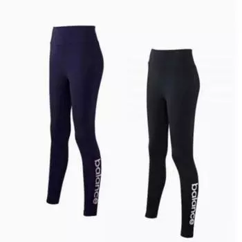 New Balance Женские леггинсы с высокой талией и надписью Water Letter black (70)