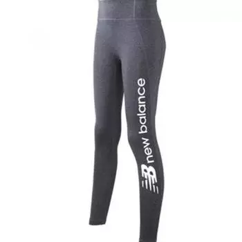 New Balance Женские леггинсы с высокой талией и надписью Letter Dark Grey (65)