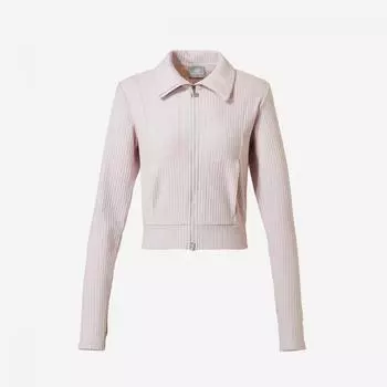 New Balance Женский S Мягкий ребристый воротник 2-сторонняя молния Slim Fit Nbmdebw812 26 светло-розовый S