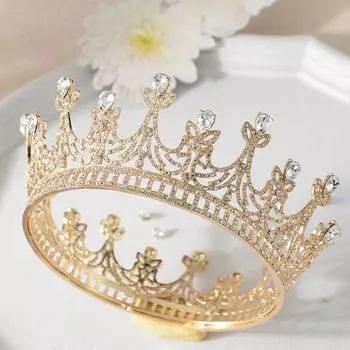 Новый свадебный венец в стиле ретро в стиле барокко, свадебное платье высокого класса, основные газовые аксессуары, роскошные аксессуары для волос