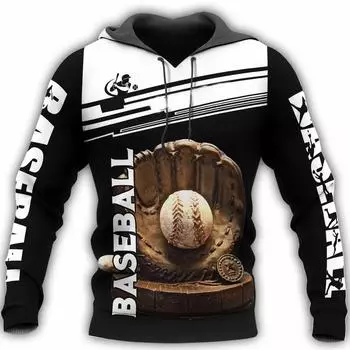 New Baseball Hoodies Men s Baseball Club Hoodie 3D Print Tops Autumn Long Sleeve Streetwear Hooded Hoodie For Men Sport Clothing S