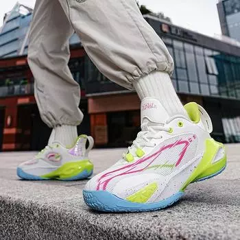 New basketball shoes couple combat boots men s non-slip and wear-resistant professional training shoes low-top running sports shoes children 36