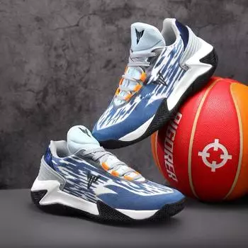 New basketball shoes non-slip, wear-resistant and breathable sports shoes men s Zhongbang shock-absorbing men s shoes fashionable outdoor shoes men s 39