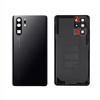 New Battery Cover Glass Backcover Rear Back & Camera Lens Black For Huawei P30 Pro