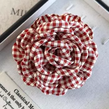 New Beautifully Hair Clips Fashion Checkered Flowers Hair Claw Womens Temperament Hairpins Shark Clips Lady Party Barrettes