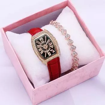Новые поясные бриллиантовые новые большие цифровые граненые женские часы Barrel WatchWrist Quartz watches