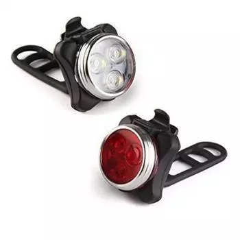 New Bicycle Mountain Bike Tail Light Emergency Signal Lamp USB Rechargeable 4 Modes