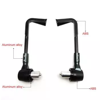 New Black ABS 22MM 7/8 Brake Clutch Lever Protector Guard Handguard For Motorcycle