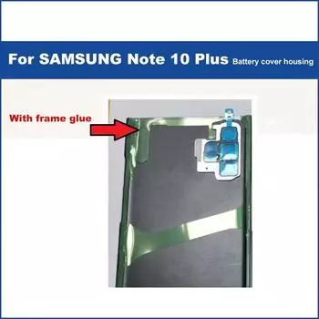 New Black Back Battery Cover Camera Adhesive For Samsung Galaxy Note 10 Plus