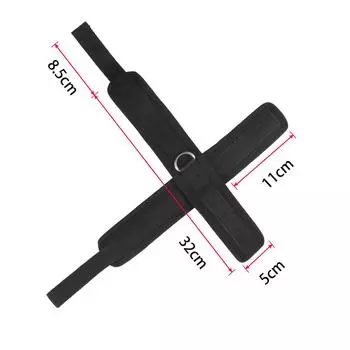 New black cross nylon handcuffs cross back bondage flirting products alternative adult fun