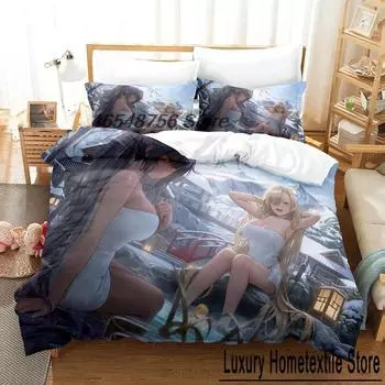 New Blue Archive Bedding Set Single Twin Full Queen King Size Bed Set Adult Kid Bedroom Duvet cover Sets 3D Anime Bed Sheet Set 70x133cm 2pcs