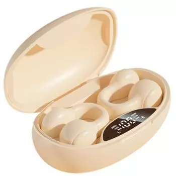 New Bluetooth Headphones Wireless Earphone Bone Conduction Bluetooth Headset No Ear In Ear Painless Sports Earclip Headset белый