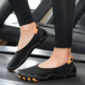 New boat-shaped swimming shoes, multi-functional river tracing shoes, beach wading shoes, non-slip breathable shoes, five-finger soft-soled outdoor sh 35 чёрный
