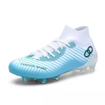 New Bootall shoes football shoes broken spikes high top male and female students breathable sports training shoes 35