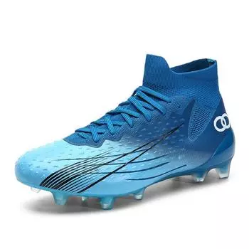 New Bootall shoes football shoes broken spikes high top male and female students breathable sports training shoes 35