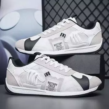 new Breathable Mens Sneakers Mesh Breathable Flat Casual Shoes for Man Autumn Brand Lace-up Jogging Male Shoes Zapatos De Hombre 39