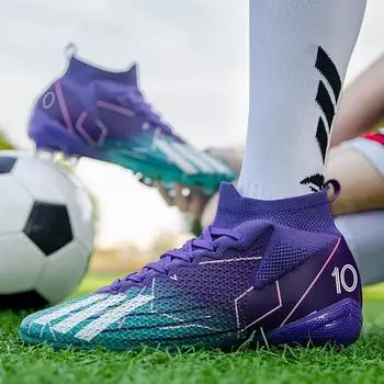 New broken nail football shoes men s adult plus size youth club training spike sports shoes women 35