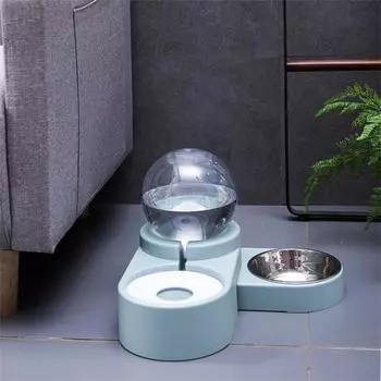 New Bubble Pet Bowls Food Automatic Feeder Fountain Water Drinking for Cat Dog Kitten Feeding Container Pet Supplies