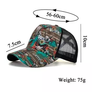 New Bull Head Cross Mesh Cap Baseball Cap Women s Sun Cap