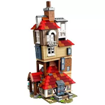 New Burrow Alley, high difficulty DIY building blocks interspersed and assembled, 75980 children s toy compatible building block