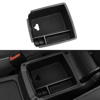NEW Car Armrest Storage Box Tray for VOLKSWAGEN VW Tiguan 2018-2025 2025 and Taos 2025 2025 Storage Box Interior Car Accessories чёрный