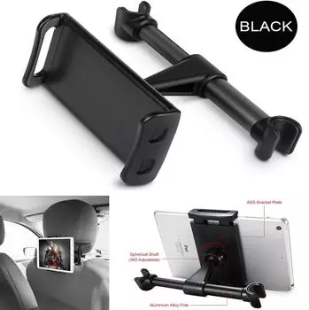 New Car Back Seat Headrest Mount Holder For 4-11 Screen Phones&Tablet&iPad Black