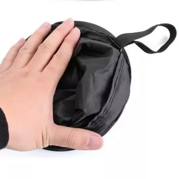 New Car Bag-type Trash Can Chair-back Hanging Bag Foldable Trash Can Black 15*20CM