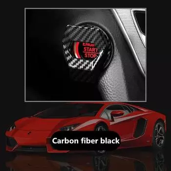 new Car Engine Start Stop Switch Button Cover Decorative Auto Accessories Push Button Sticky Cover Car Interior Car-Styling красный