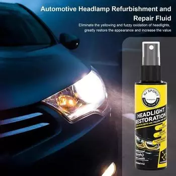NEW Car Headlight Refurbishment And Repair Fluid Car Lamp Scratches And Yellowing Cleaning Lampshade Quick Bright Coating Agent