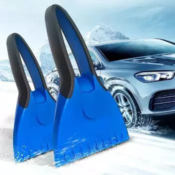 New Car Ice Scrapers Silicone Snow Shovel Soft Handle Ice Scraper Removal Winter Snow Cleaning Squeegee Tools Auto Accessories чёрный