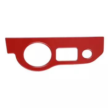 New Car Interior Headlight Switch Button Cover Trim Red For Dodge Challenger Charger