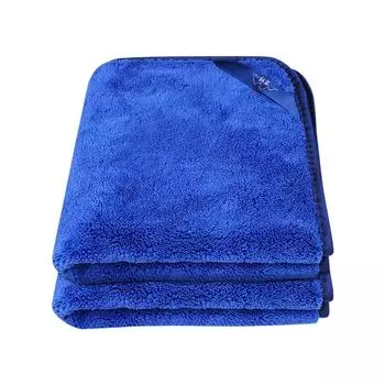 NEW Car Microfiber Thin Cleaning Towels Soft Drying Cloth Hemming Water Suction Automobile Home Washing Duster Towel 35X75cm синий