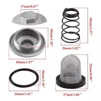 New Car Oil Drain Plug Filter Set Repair For Gy6 50Cc 125Cc 150Cc Scooter Moped