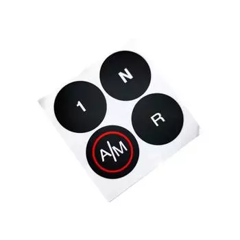 New Car Peeling Button Repair Decals Stickers Black For Fiat 500 Mta Gearbox Worn
