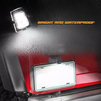 New Car Rear Clear Len LED License Plate Light 68064721AA For Jeep Wrangler JK 07-17