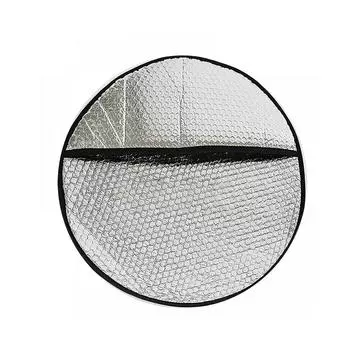 New Car Steering Wheel Sun Shade Double Thick Sun Protection Foldable Car Car Steering Wheel Cover Silver