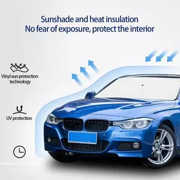 New Car Sunshade Umbrella Foldable Car Windshield Sun Shade Umbrella UV Protection Heat Insulation Protection Accessories