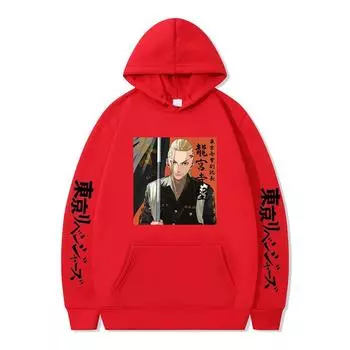 Новый мультяшный анимационный принт с капюшоном XS