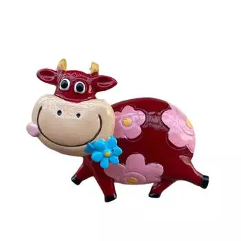 New Cartoon Cute Hand-Painted Animal Personality Creative Resin Design Refrigerator Stickers Kitchen Sticky Notes Decoration жирафовый