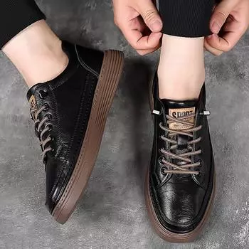 New Casual Shoes with Trendy Soft Soles, Versatile Board Shoes for Sports and Leisure 38 чёрный