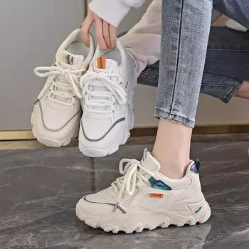 New Casual Tennis Running Sneakers Jogging Shoes Fashion Spring Autumn Women s Sports Shoes Breathable Comfortable Hollow Mesh 35 оранжевый