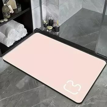 New Cat-first Two-piece Kitchen Mat Absorbent Quick-drying Diatom Mud Bath Mat Can Be Scrubable and Soil-resistant Mat 40 * 60 cm