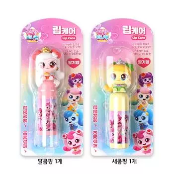 New Catch Tiniping Lip Care Strawberry Scent, 24 years old, 3.8g, 2 pieces, 1 sour and 1 sweet.