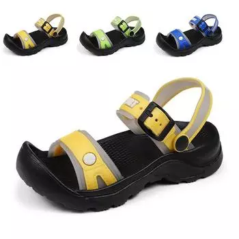Новые детские и мальчиковые пляжные туфли для детей среднего и старшего возраста, одноклассники, мужские, полные ноги, широкие ноги, сандалии для студентов - размер 30