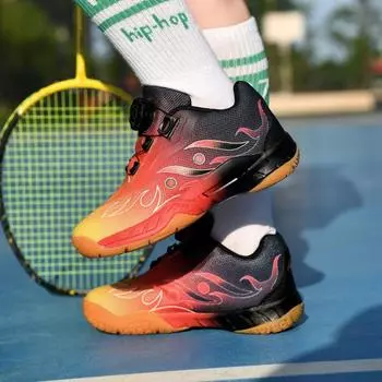 New children s badminton shoes rotating buckle outdoor casual sports shoes platform tennis shoes fashion student sports shoes 30
