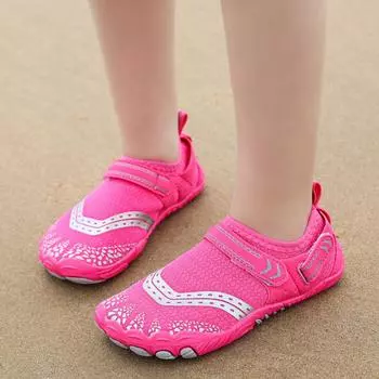 New children s beach shoes, men s and women s adult creek shoes, water and land wear, quick-drying wading shoes, indoor fitness transportation 28 чёрный