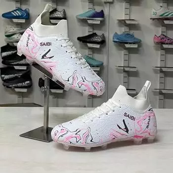 New children s football professional game training shoes adult long nails broken nails men s football shoes 39